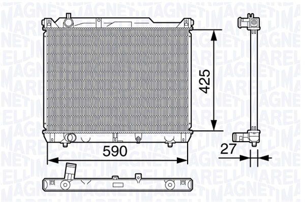 MAGNETI MARELLI Radiators, Motora dzesēšanas sistēma 350213136600